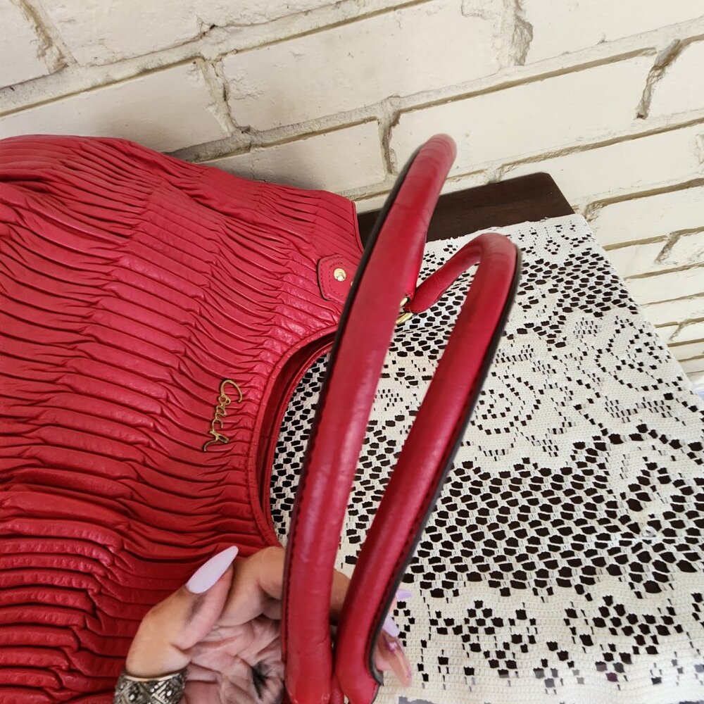 Euc Coach Ashley Gathering Pink Satchel Handbag Purse - Picture 13 of 16